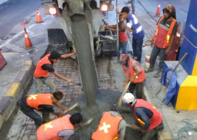 Rekonstruksi Rigid dengan Material Rapid Setting 4 Jam Proyek Gerbang Tol Kamal 3 2017