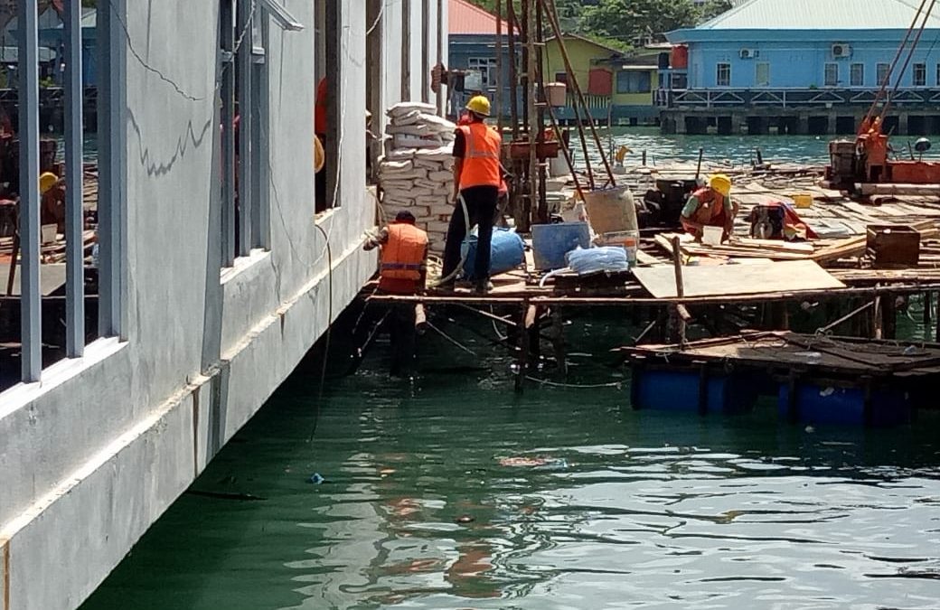 Perbaikan Dermaga Pelabuhan Internasional Sri Bintan Pura Pelindo 1 Cabang Tanjung Pinang 2016